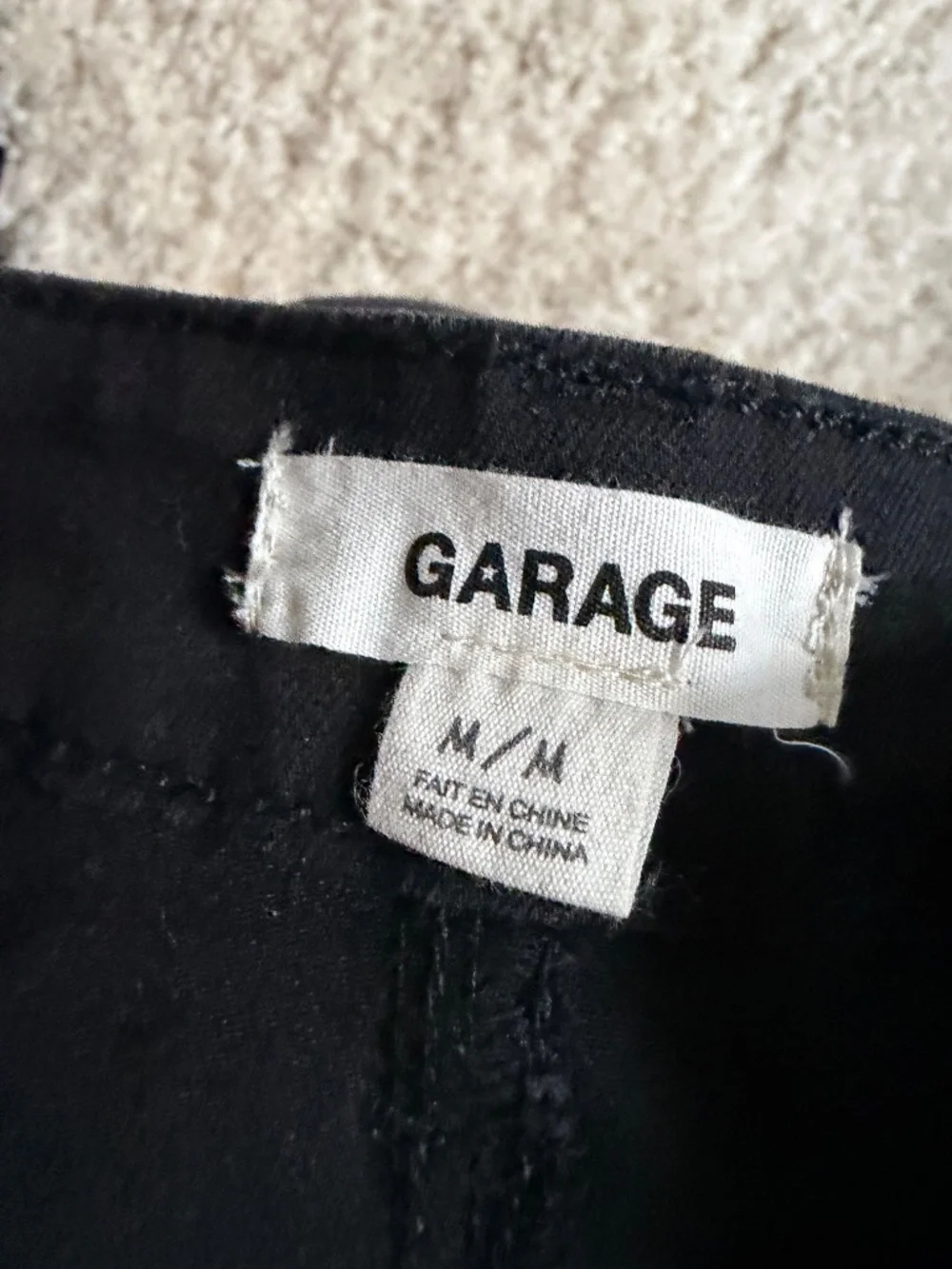 Classic Garage Black Denim-Style Grunge Goth cute clubbing Mini Skirt with Belt - Picture 6 of 7